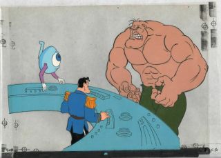 2 PRODUCTION ANIMATION CELS FROM HEAVY METAL 1981 & PRODUCTION DRAWING 2