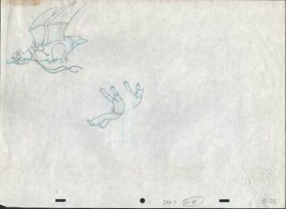 2 PRODUCTION ANIMATION CELS FROM HEAVY METAL 1981 & PRODUCTION DRAWING 4