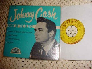 Johnny Cash 45 Rpm Ep Sun 116 With Cover 