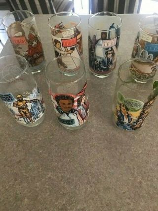 Star Wars Vintage Burger King Drinking Glasses Set Of 7