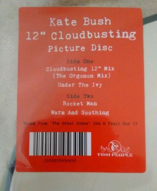 Kate Bush Cloudbusting 12” Vinyl Picture Disc 2019 3