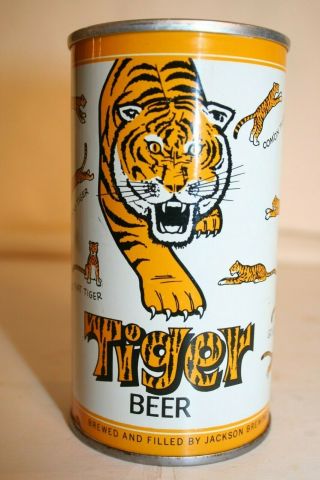 Tiger Beer 12 Oz Ss Pull Tab - Jackson Brewing Co. ,  Orleans,  Louisiana