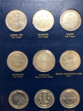 1965 DOLLAR GAMING TOKEN BY THE FRANKLIN COMPLETE PROOF LIKE SET 2