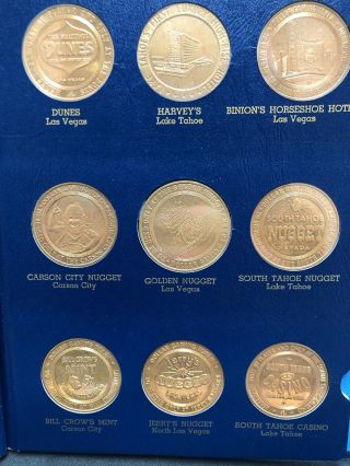 1965 DOLLAR GAMING TOKEN BY THE FRANKLIN COMPLETE PROOF LIKE SET 4