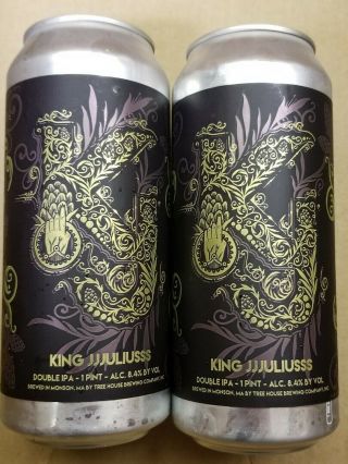Tree House Brewing King Jjjuliusss 2 Collectible Cans King Julius
