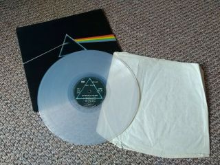 Pink Floyd Lp Dark Side Of The Moon Very Rare French Clear Vinyl Dc 13 1970s
