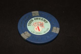 Rare 4 Queens Casino Chip Ls Vegas Rated L