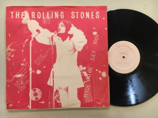 The Rolling Stones - Hyde Park July 1969 - Rock - Vg,