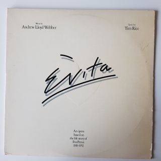 Evita Musical Soundtrack Vinyl Lp Records Double Album Andrew Lloyd Webber Vg,  Nm