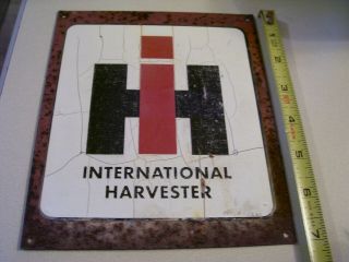 Vintage Ihc International Implement Tin Sign - 6 " X 7 "