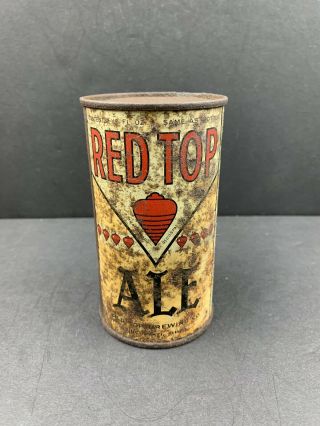 Red Top Ale Opening Instructional Tough Rare Flat Top Can,  Cincinnati,  Ohio