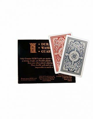 KEM Arrow Red and Blue,  Bridge Size - Standard Index Playing Cards Pack of 2 3