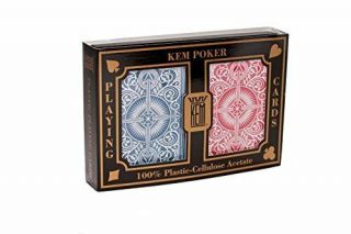 KEM Arrow Red and Blue,  Bridge Size - Standard Index Playing Cards Pack of 2 5