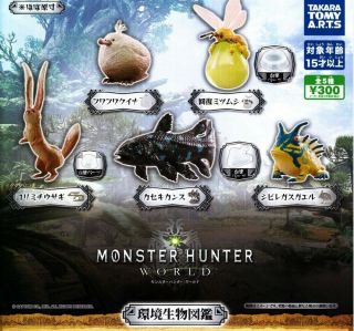 Monster Hunter World Endemic Life Creature Figure Complete Set Of 5 Capsule Toy