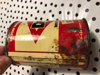Vintage Advertising 50 ' s D - X 1 qt.  Motor Oil Can Metal Can - Empty 6