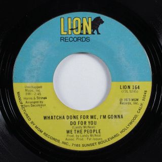 70s Soul 45 WE THE PEOPLE Making My Daydream Real LION HEAR 2