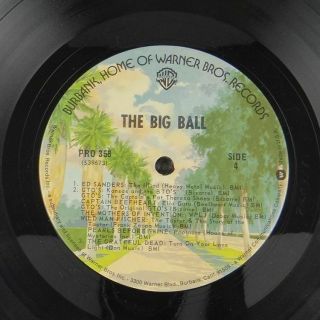 The Big Ball (Warner Bros PRO 358) Zappa Grateful Dead Beefheart Kinks Dion, 3