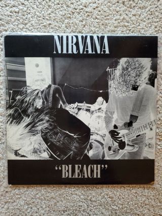 Nirvana Bleach 1989 Us With Poster