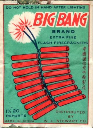 Big Bang Firecracker Label,  C1,  20 