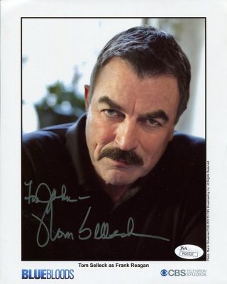 Tom Selleck Authentic Signed 8x10 Color Photo,  Jsa Blue Bloods To John