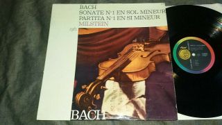 Capitol P 30270 Ed1 Rainbow Nathan Milstein: Bach: Sonata 1 Partita 1 For Violin