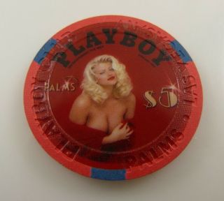 Anna Nicole Smith $5.  00 dollar gaming token set of 3 LTD Palms Casino Playboy 5