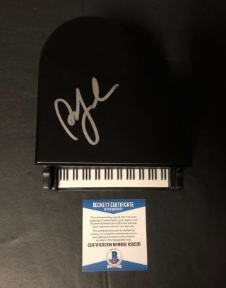 Piano Man Billy Joel Signed Mini Piano Bas Beckett Authentic Autograph 3
