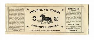Vintage Package Label Heverly 