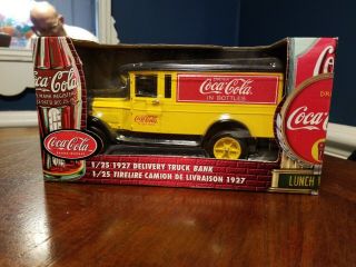 Ertl Coca - Cola Die - Cast Metal 1/25 Scale 1927 Delivery Truck Bank