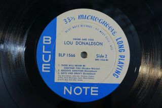 LOU DONALDSON ' SWING AND SOUL ' BLP 1566.  RVGs,  BEADED RIM.  NM 7