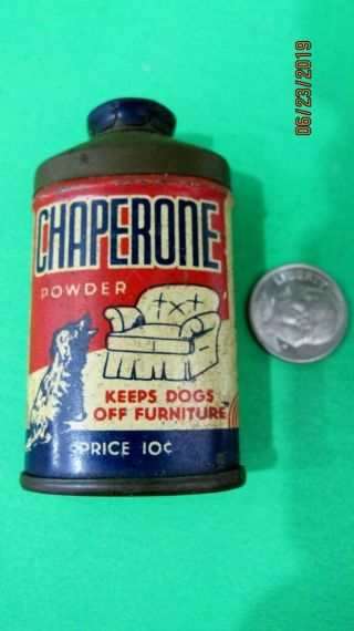 Vintage Medicine Sample Powder Tin,  Chaperone Powder Collectible Tin