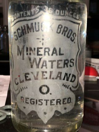 Vintage Seltzer Bottle Schmuck Bros.  Mineral Cleveland Ohio 1920 