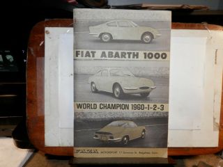 1963 Fiat Abarth 1000 & More World Champ 1960 - 3 Faza Motorsport Ridgefield Conn