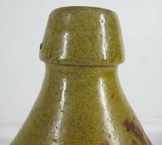 1860 ' s Pre Prohibition STONEWARE Bottle JOHNSTON & CO / MEAD Stencilled MMR yqz 6