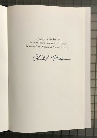 President Richard Nixon Signed " Memoirs " Hardcover Book Autographed Jsa Loa