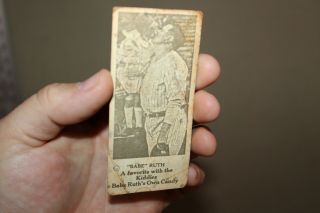 Rare 1920s Babe Ruth Candy Baseball Card Collect All 6 To Get A Signed Favorite