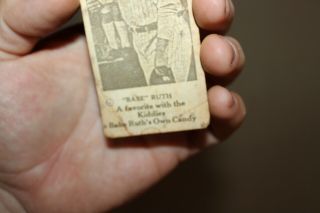 RARE 1920s BABE RUTH CANDY BASEBALL CARD COLLECT ALL 6 TO GET A SIGNED FAVORITE 5