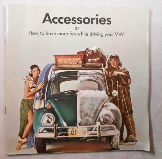 1966 Vintage Illustrated Booklet - Volkswagen Automobile Accessories & Products