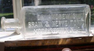 DR.  ANDREWS BRAIN & NERVE TONIC MORRISTOWN NJ.  Scarce 2