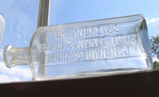 DR.  ANDREWS BRAIN & NERVE TONIC MORRISTOWN NJ.  Scarce 4