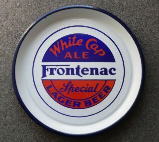 Antique Frontenac Ale/beer Montreal,  Quebec Porcelain Beer Tray