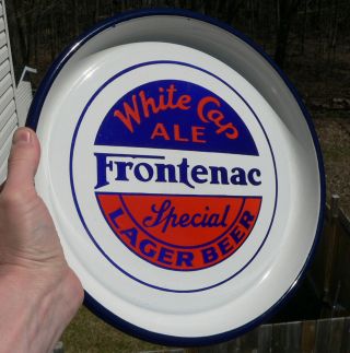 Antique FRONTENAC Ale/beer Montreal,  Quebec porcelain beer tray 2