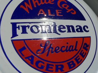 Antique FRONTENAC Ale/beer Montreal,  Quebec porcelain beer tray 4