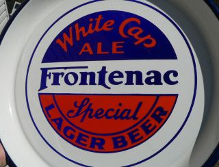 Antique FRONTENAC Ale/beer Montreal,  Quebec porcelain beer tray 5