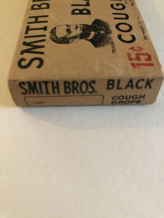 Vintage Smith Brothers Black Cough Drops w/ COUGH DROPS STILL IN THE PACKAGE 4