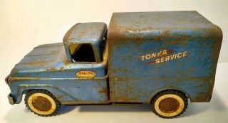 Vintage Tonka Service Mound Minn Truck Blue.  Tonka Toys