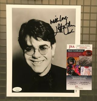 Elton John Signed 8x10 Photo Autographed Auto Jsa Inscribed
