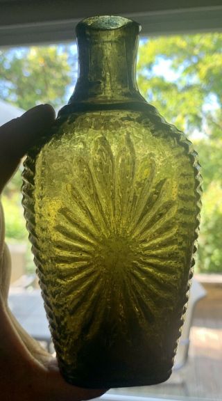 Sunburst Historical Flask Gviii - 18 Open Pontil