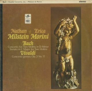 Bach:2 Violins Concerto,  Sonata,  Vivaldi/n.  Milstein,  E.  Morini (vn) /sax 2579 (uk Ed1)