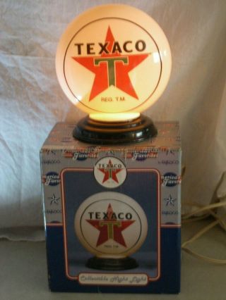 Vintage Texaco Lighted Advertising Globe 7 " Tall America 